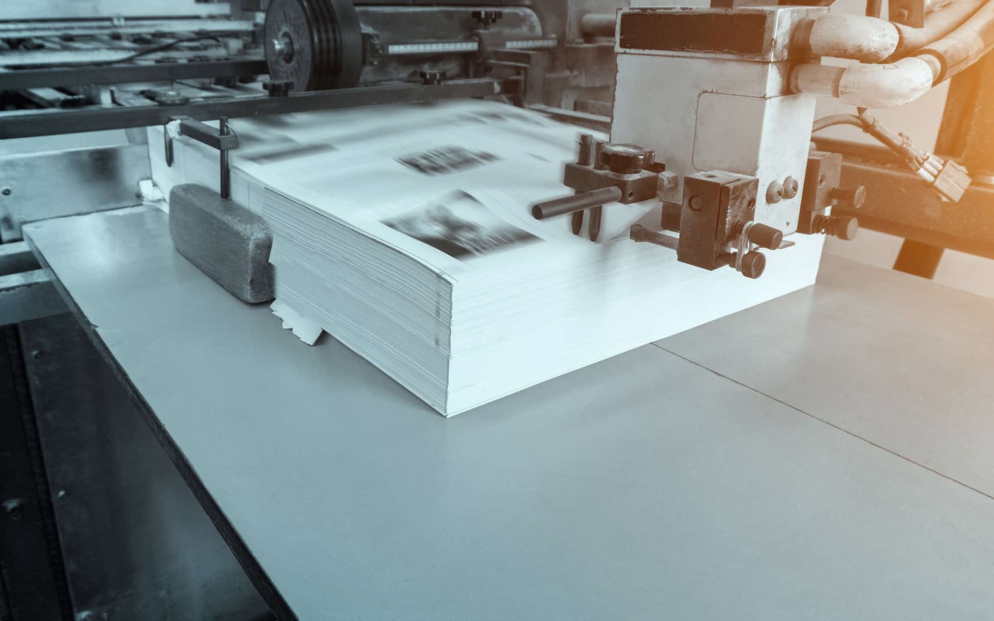 Process In Modern Printing House, Offset Printing