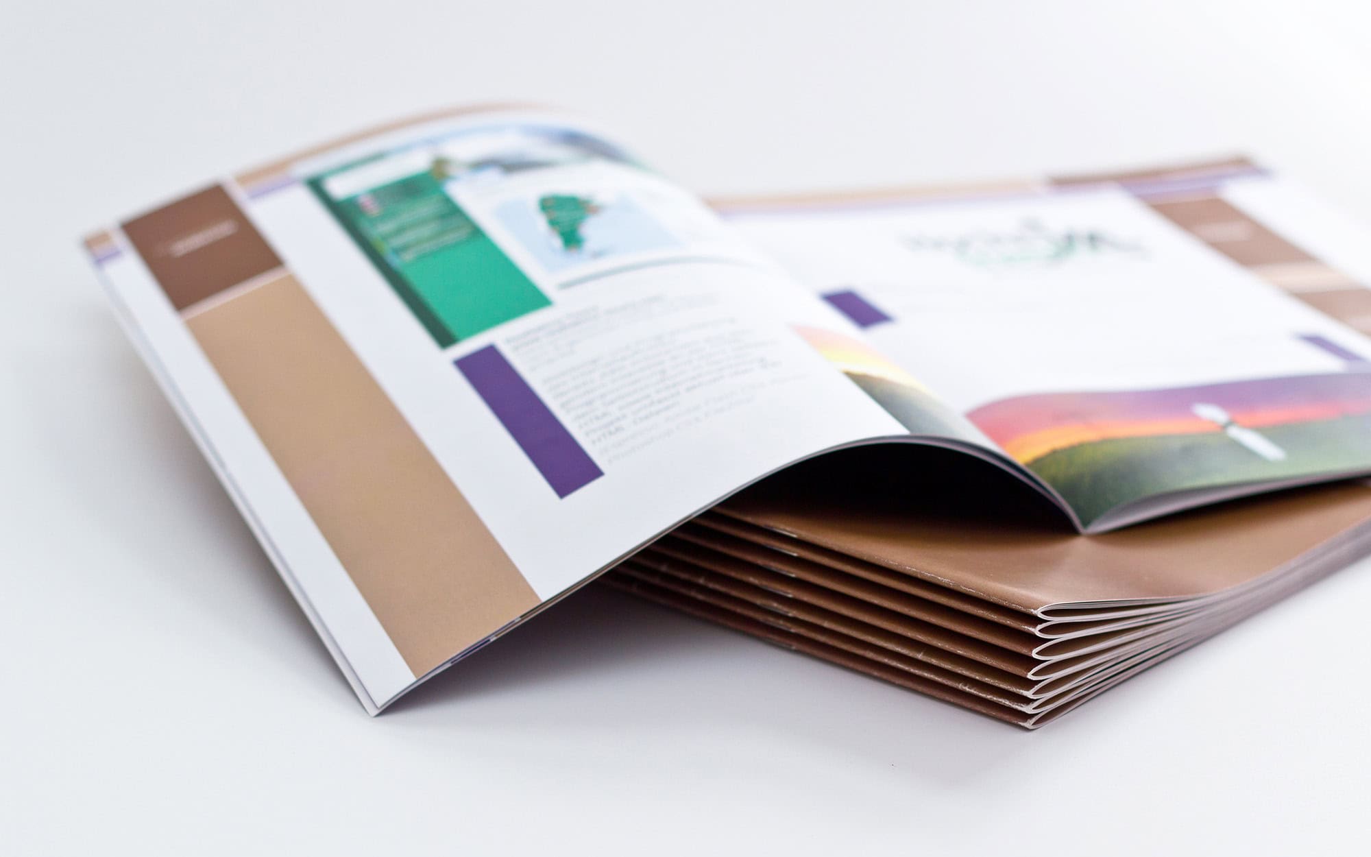 Side View Of Programs Stacked On Top Of Each Other