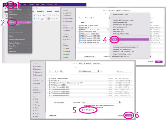 MS Word Steps Ms Word Steps