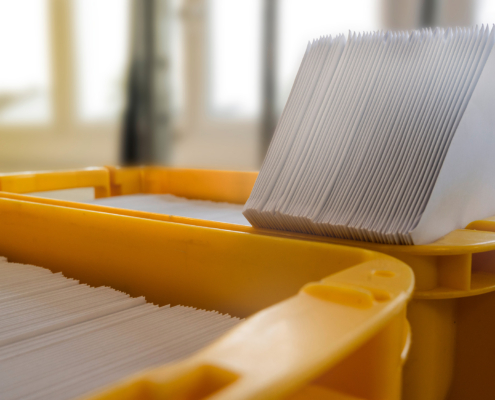 Mailbox With Letter Mailing Sorted By Zip Code For Delivery And Postage Optimization
